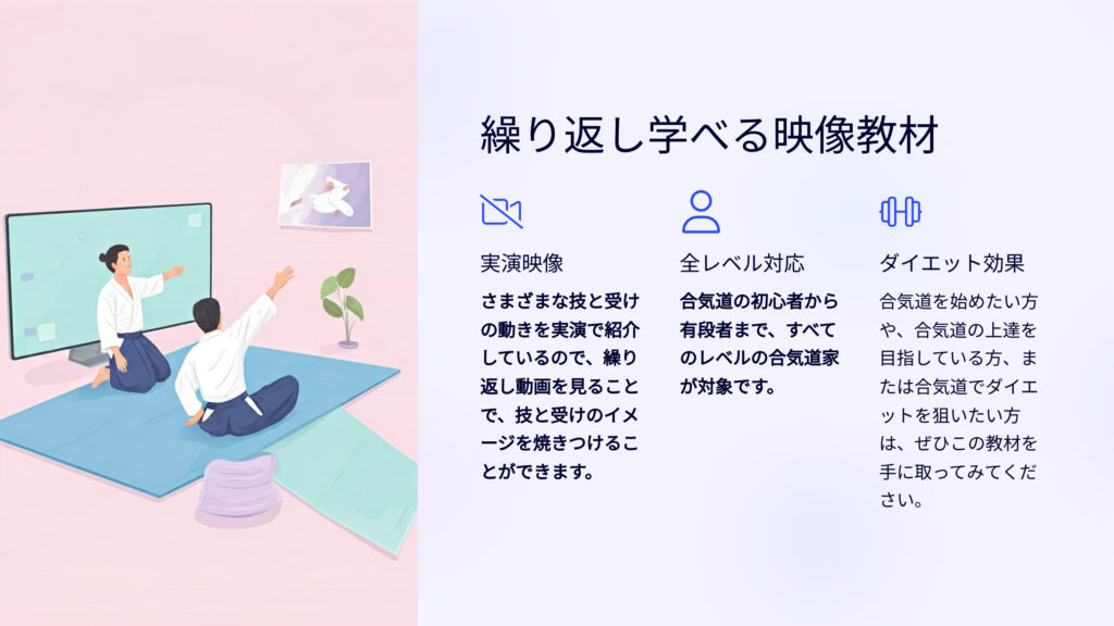 繰り返し学べる映像教材