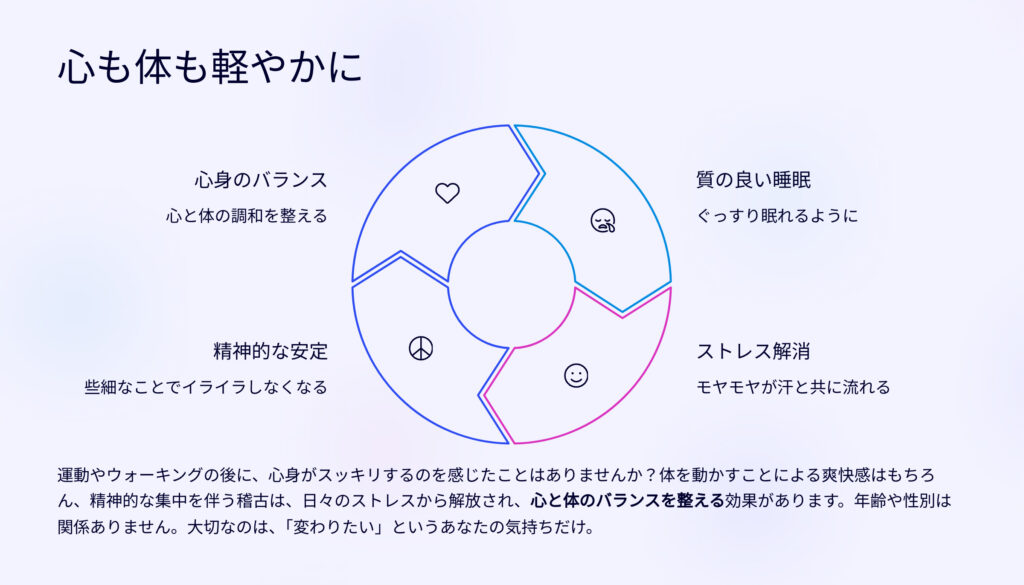 心も体も軽やかに