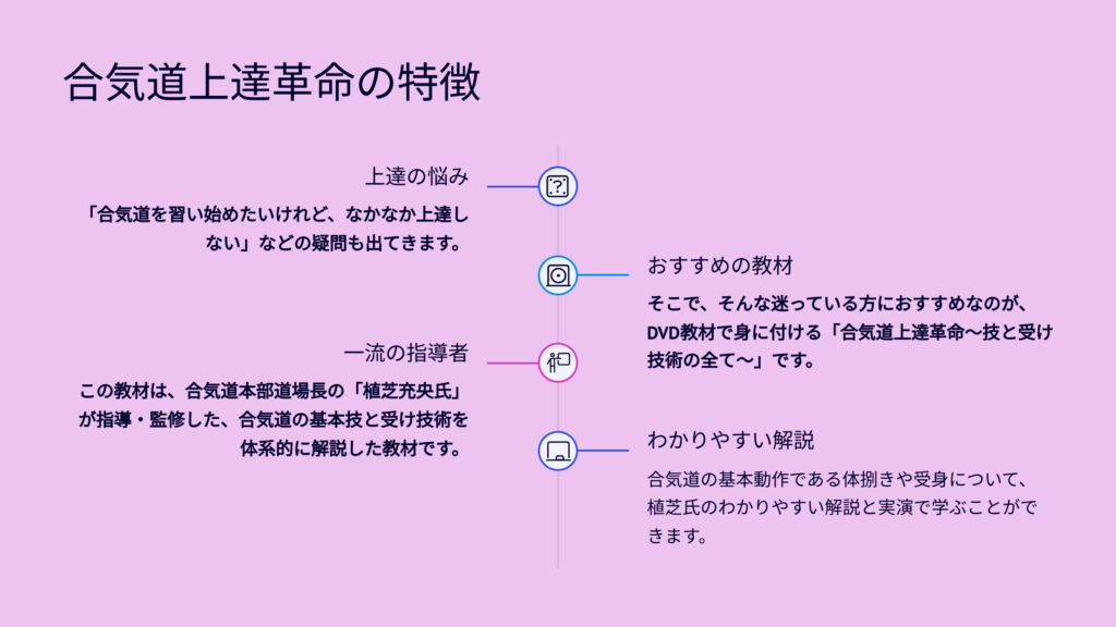 合気道上達革命の特徴