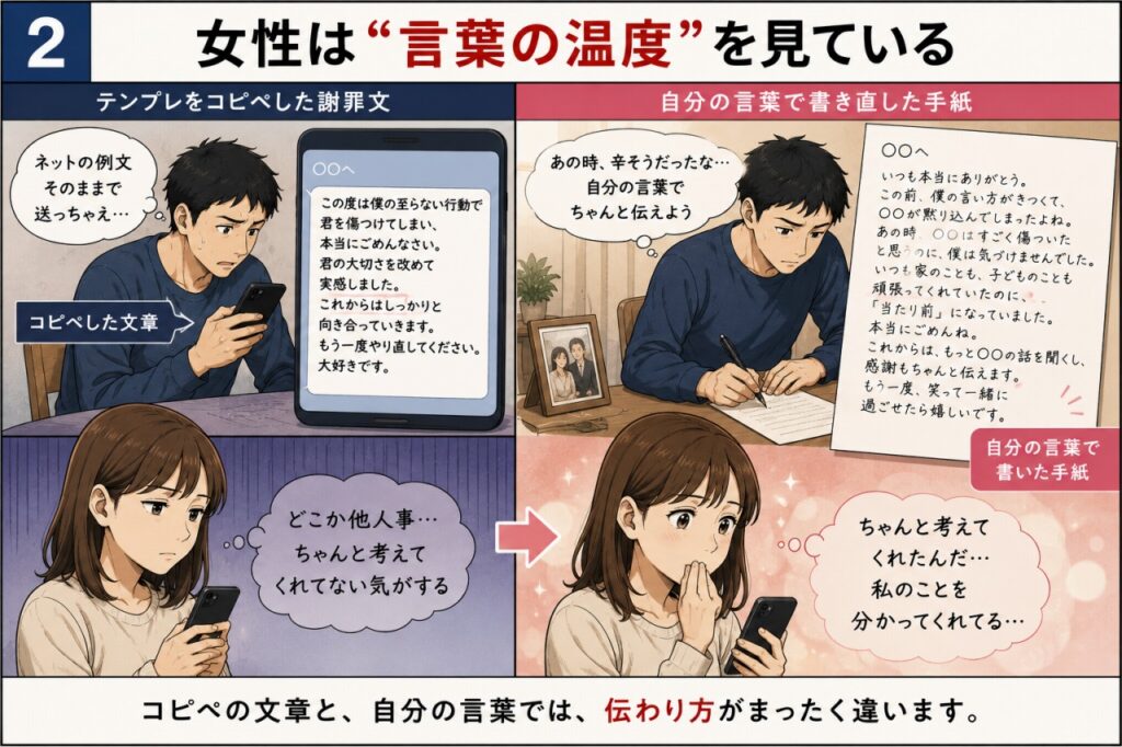 奥さんへの謝罪文の例文|「もう遅い」と言われる前に読む離婚回避マニュアル 3 離婚回避マニュアル
