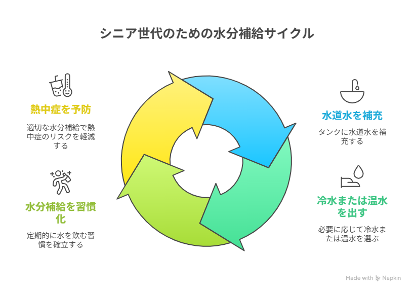 ウォーターサーバ　シニア