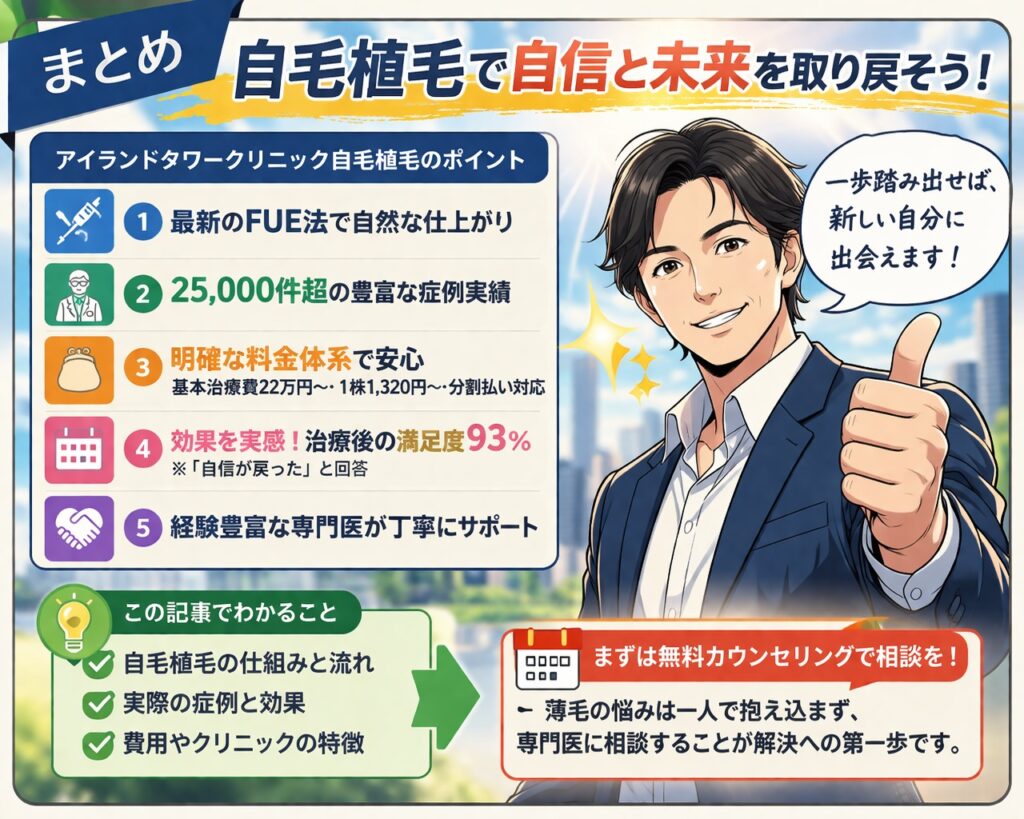アイランドタワークリニック 自毛植毛