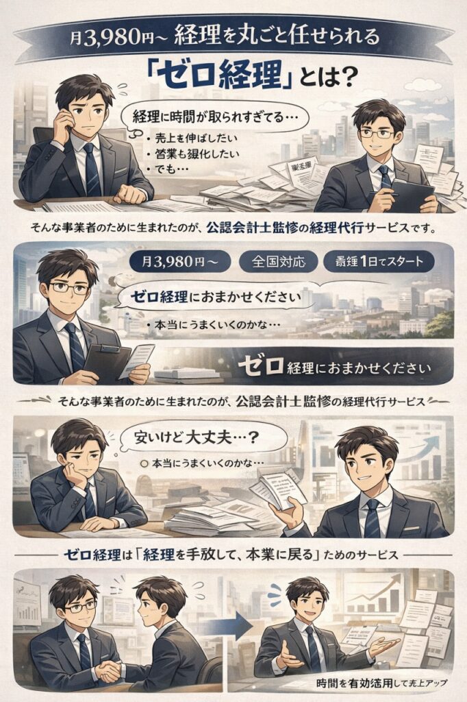 経理代行 ゼロ経理