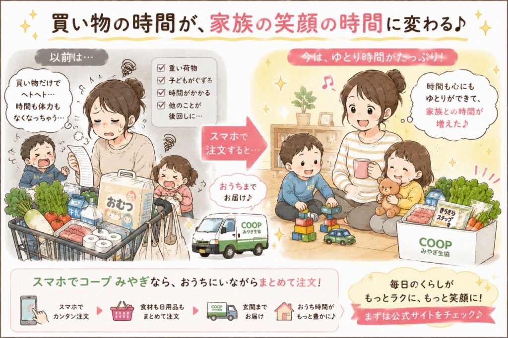 みやぎ生協「スマホでコープ」の魅力を解説|おうちで離乳食も日用品もまとめて注文 6 みやぎ生協「スマホでコープ」