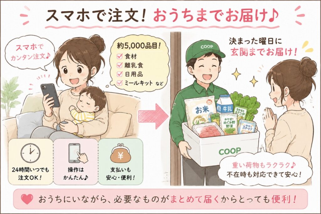 みやぎ生協「スマホでコープ」の魅力を解説|おうちで離乳食も日用品もまとめて注文 3 みやぎ生協「スマホでコープ」